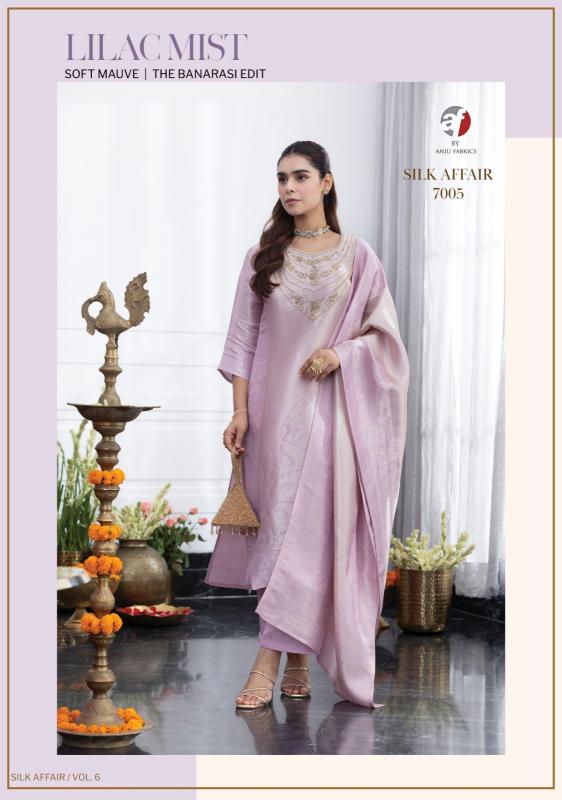 Anju fabrics silk affair vol 6 kurti wholesalers in borivali